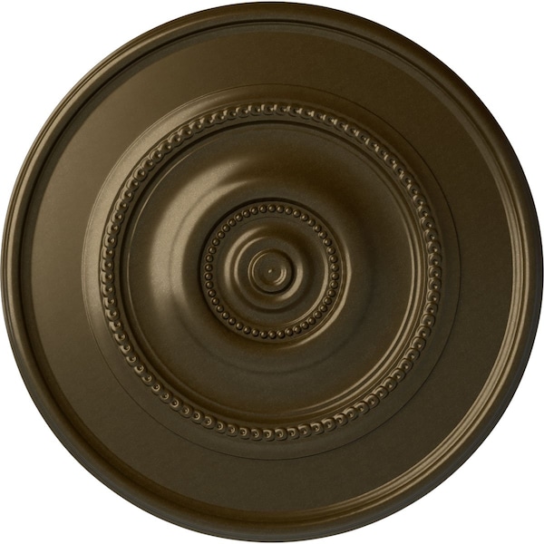 Ekena Millwork Traditional Reece Ceiling Medallion (Fits Canopies up to 5 7/8"), 24 3/8"OD x 1 1/8"P, Brass CM24REBRS - main